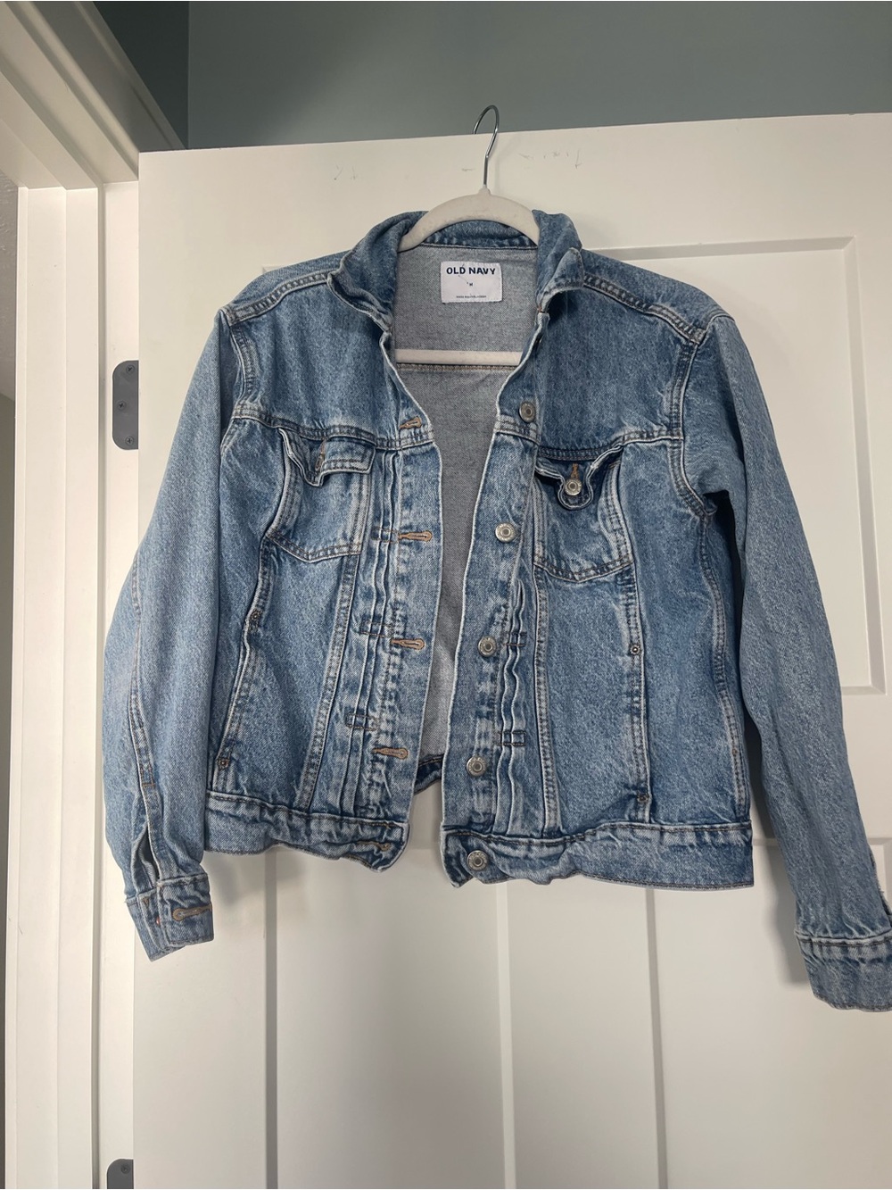 Old Navy Medium Blue Denim Trucker Jacket